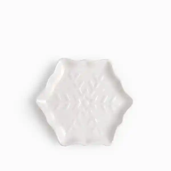 Plato Snowflake Blanco 19 cm Ambiente Gourmet