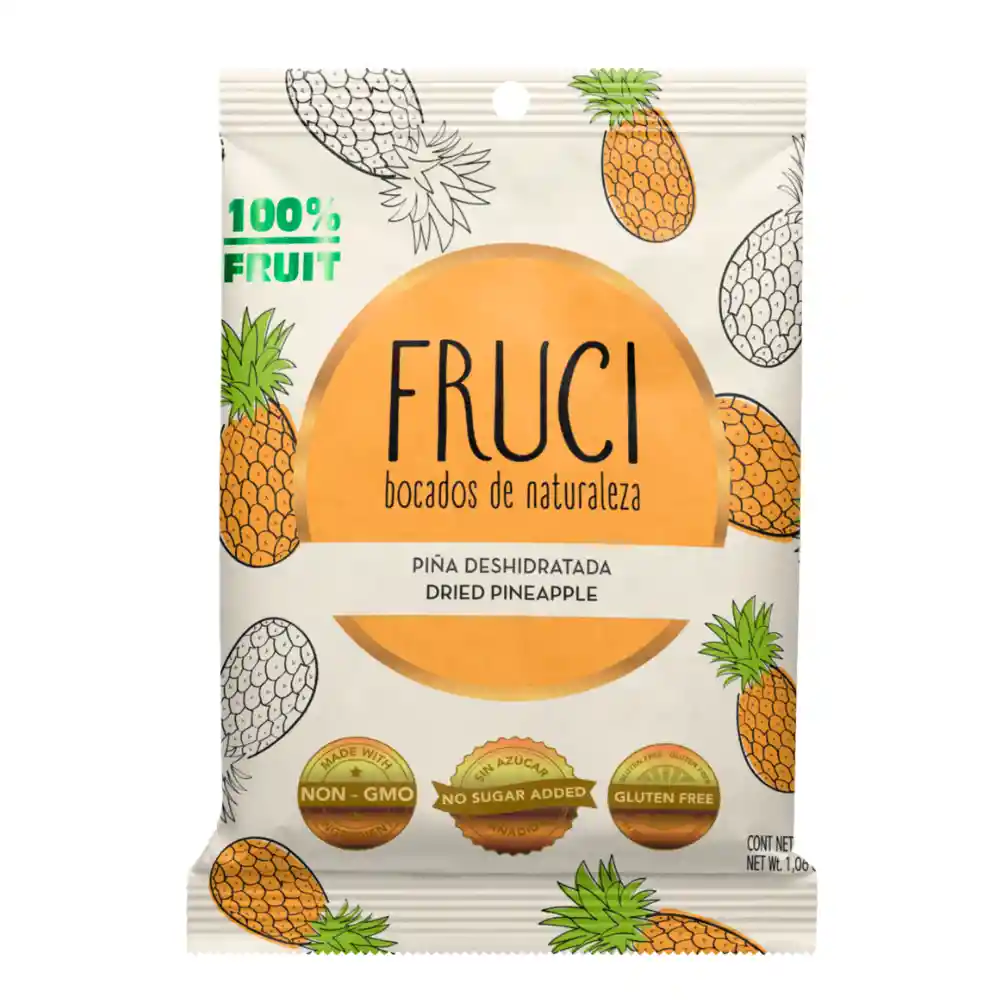 Fruci Bocados de Piña Deshidratada