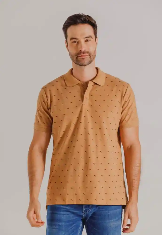Camiseta Polo Mini Print Custer 10602