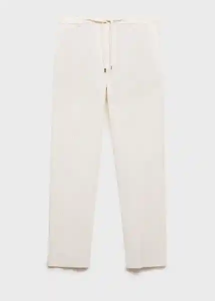 Pantalón Mauro Marfil Talla 40 Hombre Mango