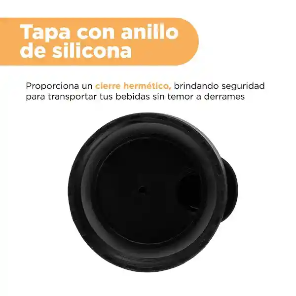 Vaso Plástico Blanco y Negro 2100 mL Serie Miniso