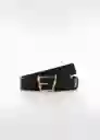 Cinturón Tira Negro Talla M Mujer Mango