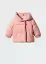 Abrigo Anorak Candiju Rosa Talla 69 Niña Mango