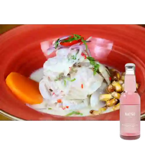 Combo Ceviche de Pescado +Hatsu Frambuesa&Rosas 300ml