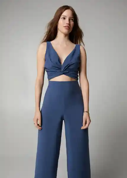 Enterizo Mono Carla Azul Talla 19 Teen Niñas Mango