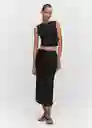 Top Taylor Negro Talla S Mujer Mango