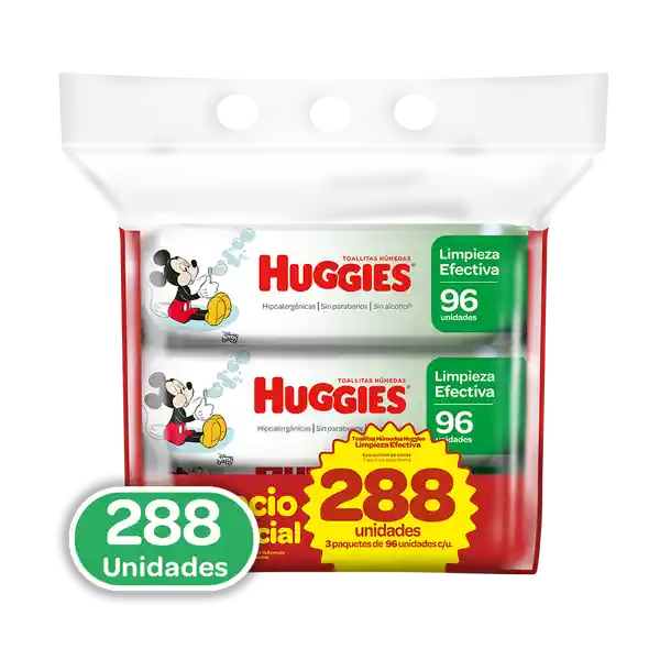 Huggies Toallitas Húmedas Limpieza Efectiva