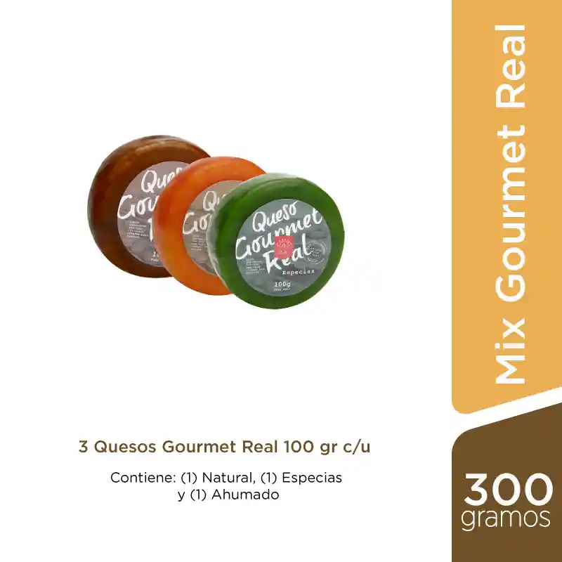 Campo Real Queso Mix Gourmet X 3 Unds X 100 G C/u