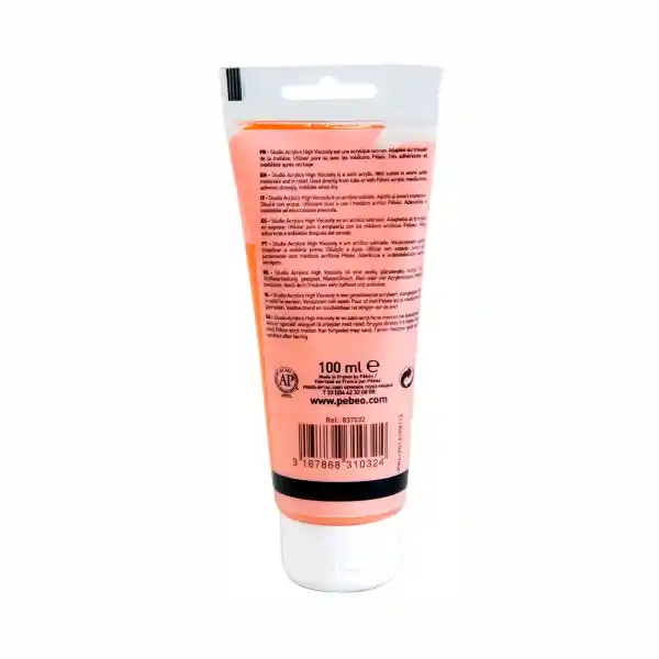 Pébéo Pintura Acrylic Studio Naranja Cadmio 100 mL