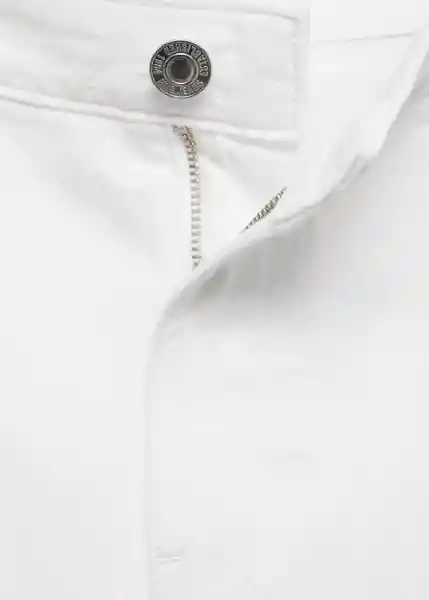 Short Ibiza Blanco Talla 32 Mujer Mango