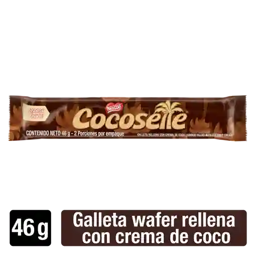 Galletas COCOSETTE Wafer rellenas con crema de coco x 46g
