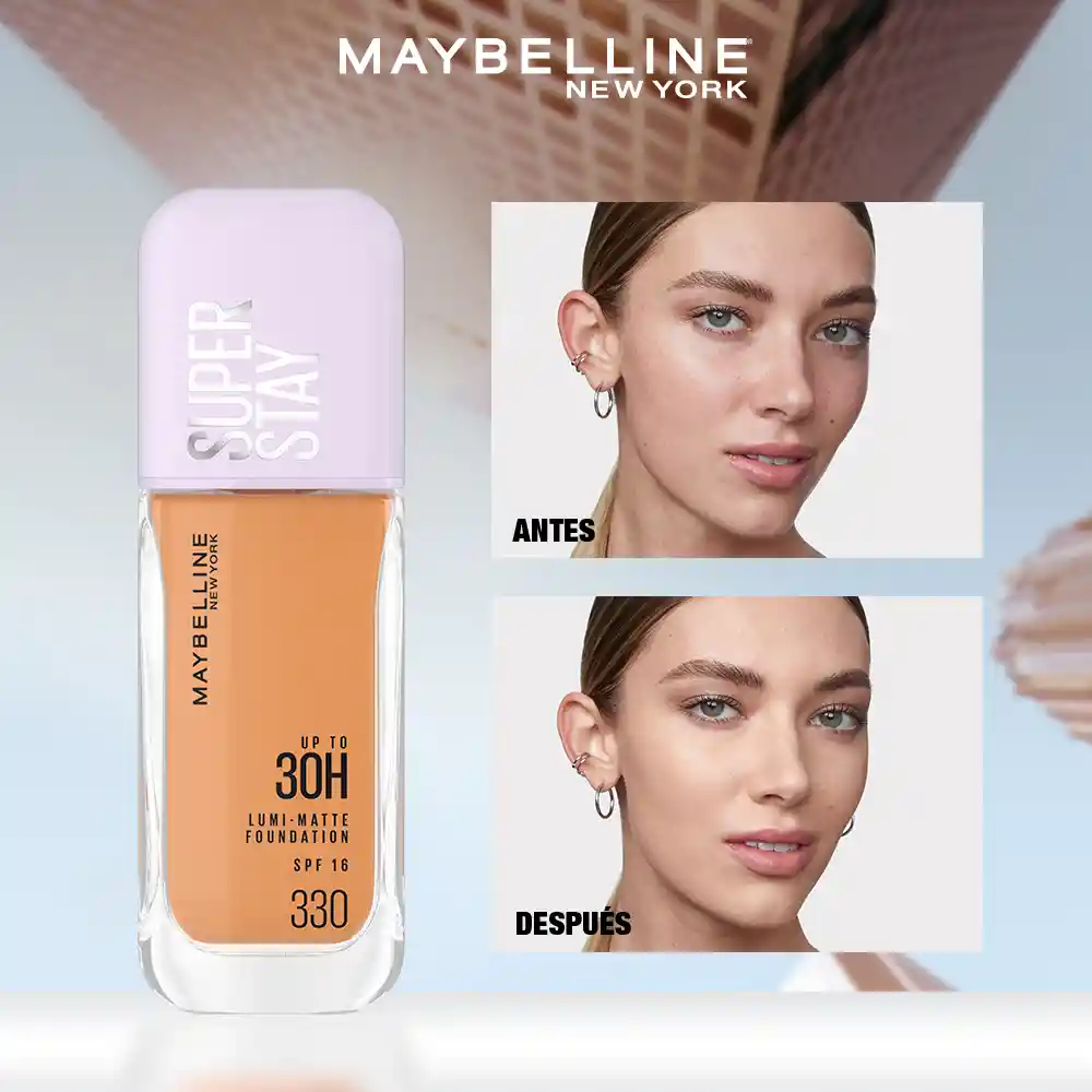 Base Líquida Maybelline Superstay Lumi Matte 330 x 35 ml