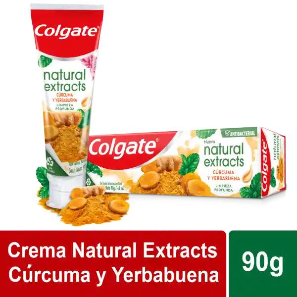 Colgate Crema Dental Natural Extracts Cúrcuma y Yerbabuena