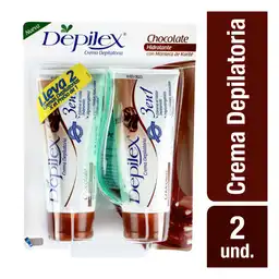Depilex Crema Depilatoria de Piernas Aroma a Chocolate