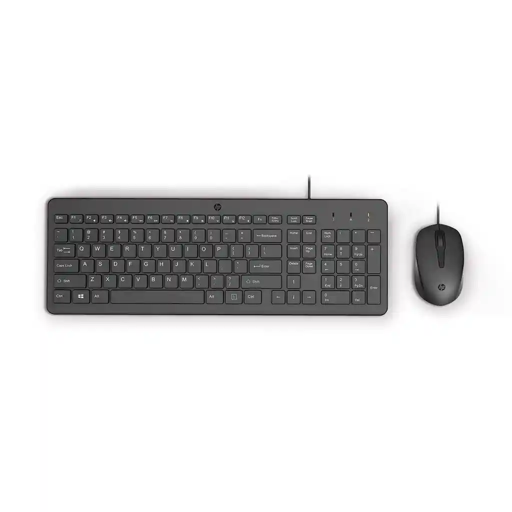 Hp Combo Teclado y Mouse Alámbrico Referencia 6Hd76aa Color Negro