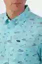 Camisa Manga Corta Standard Fit Oasis Eco Hombre