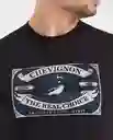 Camiseta Duck Graphic Negro Sombrio Ultraoscuro T L Chevignon