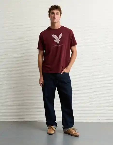 Camiseta Hombre Vinotinto Talla X-Small 4819902 American Eagle
