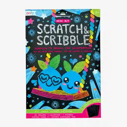 Ooly Kit de Arte Mini Scratch Juicy