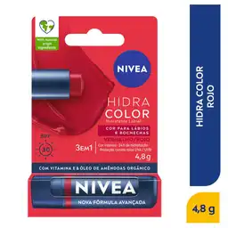 Hidratante Labial Nivea Hidra Color Rojo