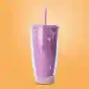 Vaso Plástico de Doble Pared Púrpura 730 mL Serie Miniso