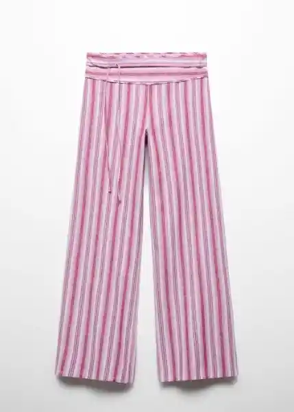 Pantalón Malibu Malva Talla XL Mujer Mango