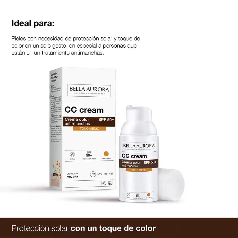 Bella Aurora Crema Color Anti-Manchas SPF50