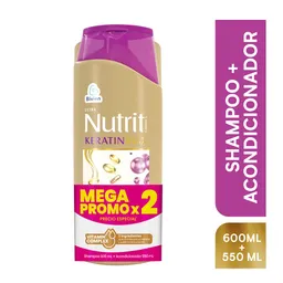 Nutrit Pack Shampoo + Acondicionador Keratinmax
