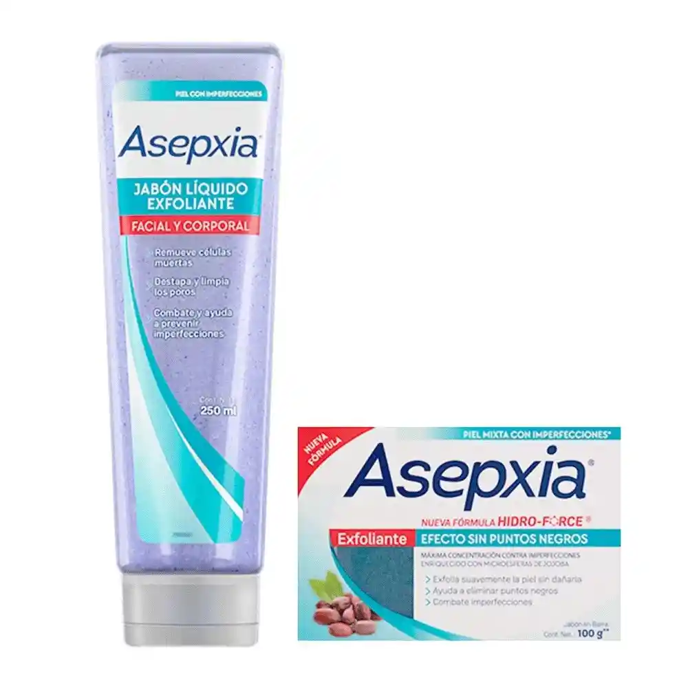 Asepxia Kit Exfoliante Piel Mixta