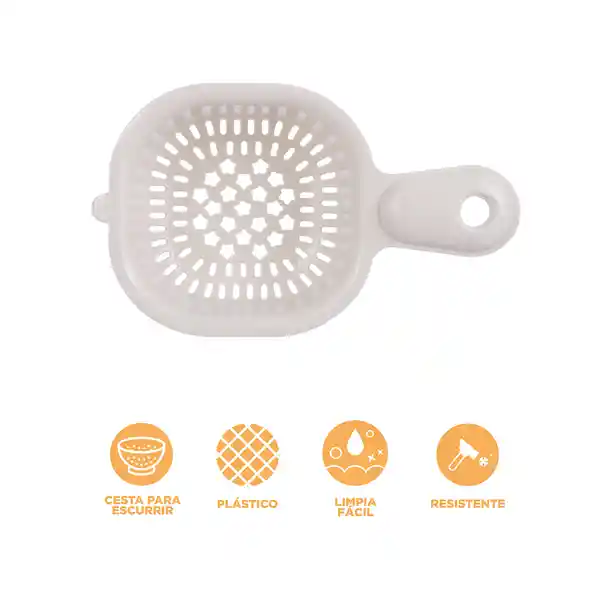 Colador de Cocina de Doble Capa Beige Miniso