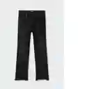 Pantalón Trumpet Negro Talla 22 Teen Niñas Mango