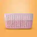 Organizador Plástico de Cesta Rosa Miniso