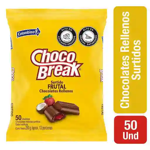 Choco Break Chocolates Rellenos Surtido Frutal