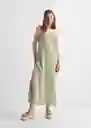 Vestido Kentucky Verde Pastel Talla 20 Teen Niñas Mango