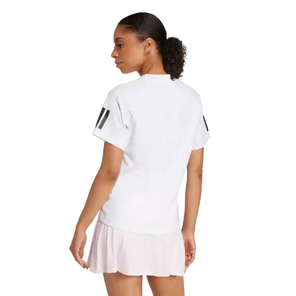 Adidas Camiseta Club Tee Para Tenis de Mujer Blanco Talla L