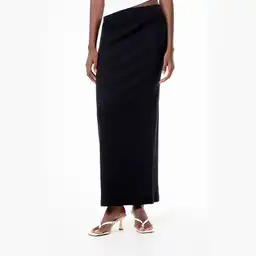 Falda Larga en Tejido de Punto Algodón Femenino Lare Gef