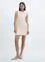 Vestido Corn Crudo Talla S Mujer Mango