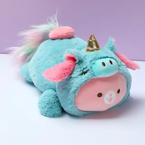 Peluche Mini Serie Disfraces Unicornio Familiar Conejito Miniso