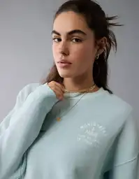 Buzo Mujer Azul Talla: SMALL 2606400 American Eagle