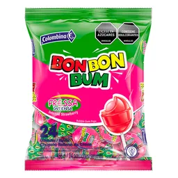 Bon Bon Bum fresa intensa  bolsa por 24 und