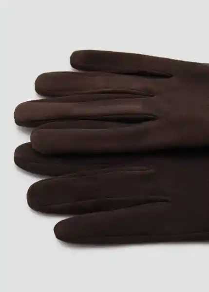 Guantes Gildas Chocolate Talla S Mujer Mango