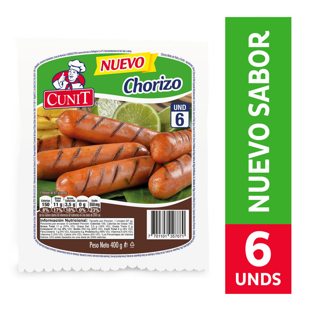 Cunit Chorizo Mixto 400 g