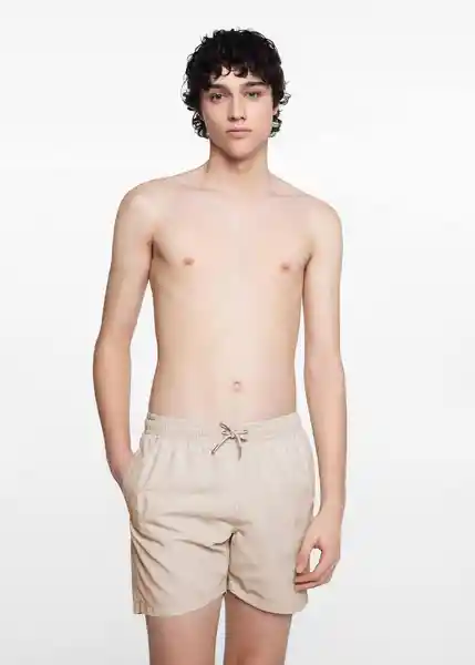 Short Bañador Tahiti Beige Talla 22 Niños Mango