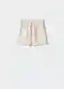 Short Luxor Beige Talla 06 Niñas Mango
