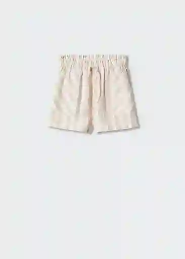 Short Luxor Beige Talla 06 Niñas Mango