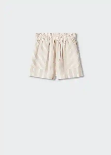 Short Luxor Beige Talla 06 Niñas Mango