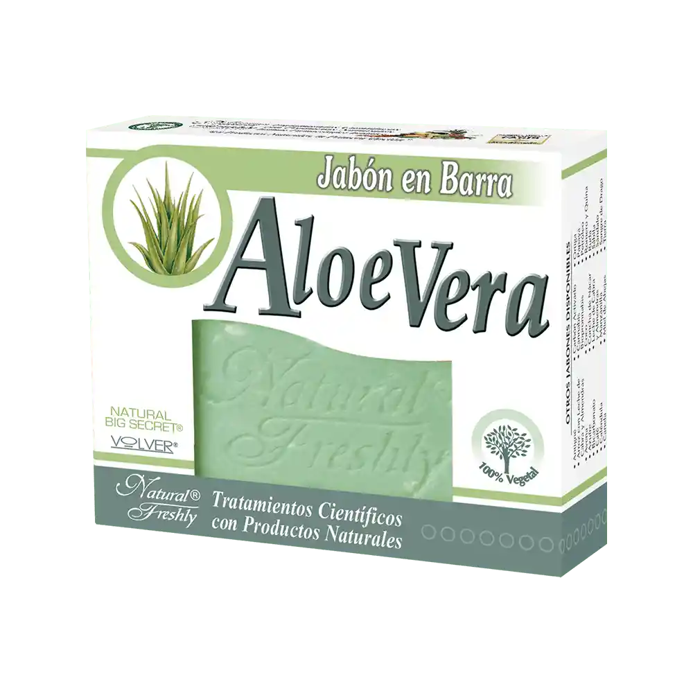 Natural Freshly Jabón en Barra Aloe Vera