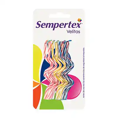 Sempertex Velita Espiralada Fina Bicolor 1 Und