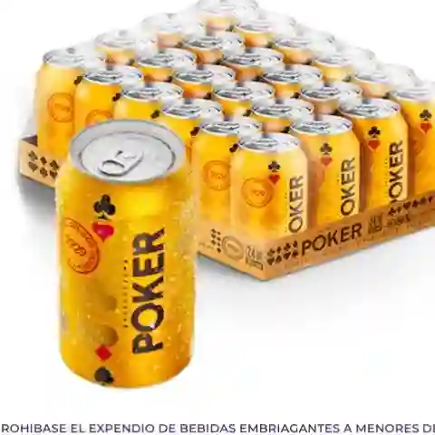 Cerveza Poker Lata 330ml