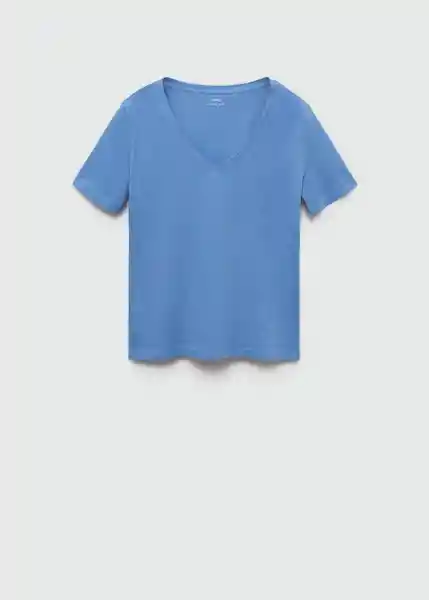 Camiseta Chalapi Azul Talla XS Mujer Mango